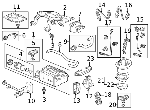 EGR System for 2010 Honda Accord Crosstour #2
