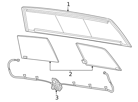 Back Glass for 2020 Ram 1500 #0