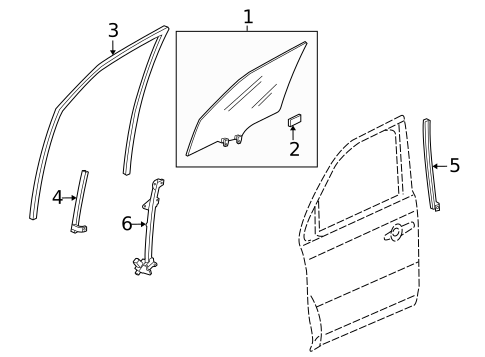 Front Door for 2015 Honda Pilot #1