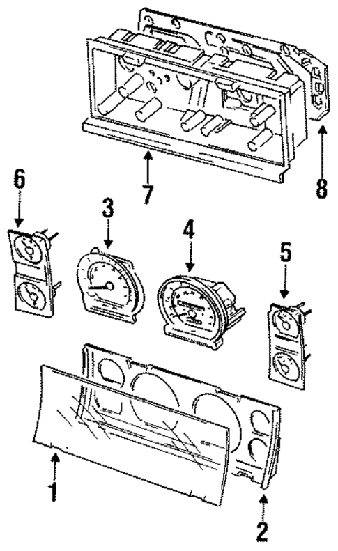 Instrument Gauges for 1993 Jeep Grand Cherokee #0