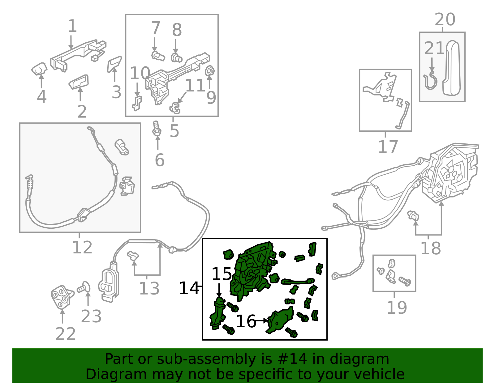 2018-2024 Honda Odyssey 18-23 Honda Odyssey EX, EX-L, TRG Left