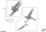 77251540006 - Design: Footrest Assembly, Right for BMW-Motorrad Image