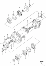 41233568040 - : Case A, Differential Gear for Honda Image