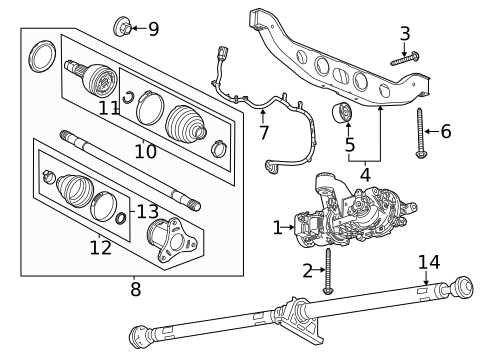 Axle & Differential for 2017 Chevrolet Trax #0
