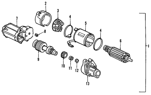 Starter for 1992 Acura NSX #0