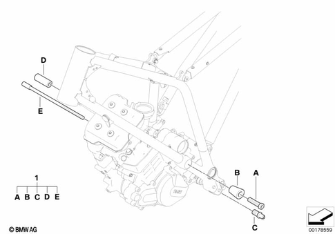 Motorcycle Frame for 2008 BMW-Motorrad G 450 X #2