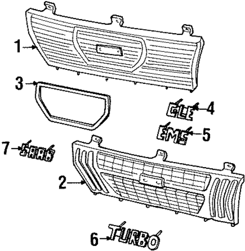 Grille for 1985 Saab 900 #0