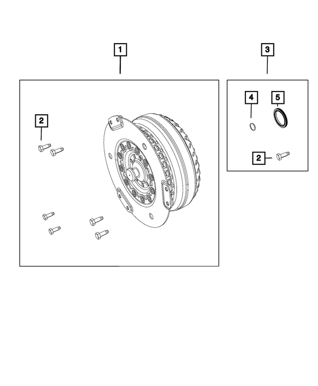 R2109336AA - 845RE; 8-Speed; Automatic Transmission: Torque Converter Kit, Remanufactured for Mopar Image