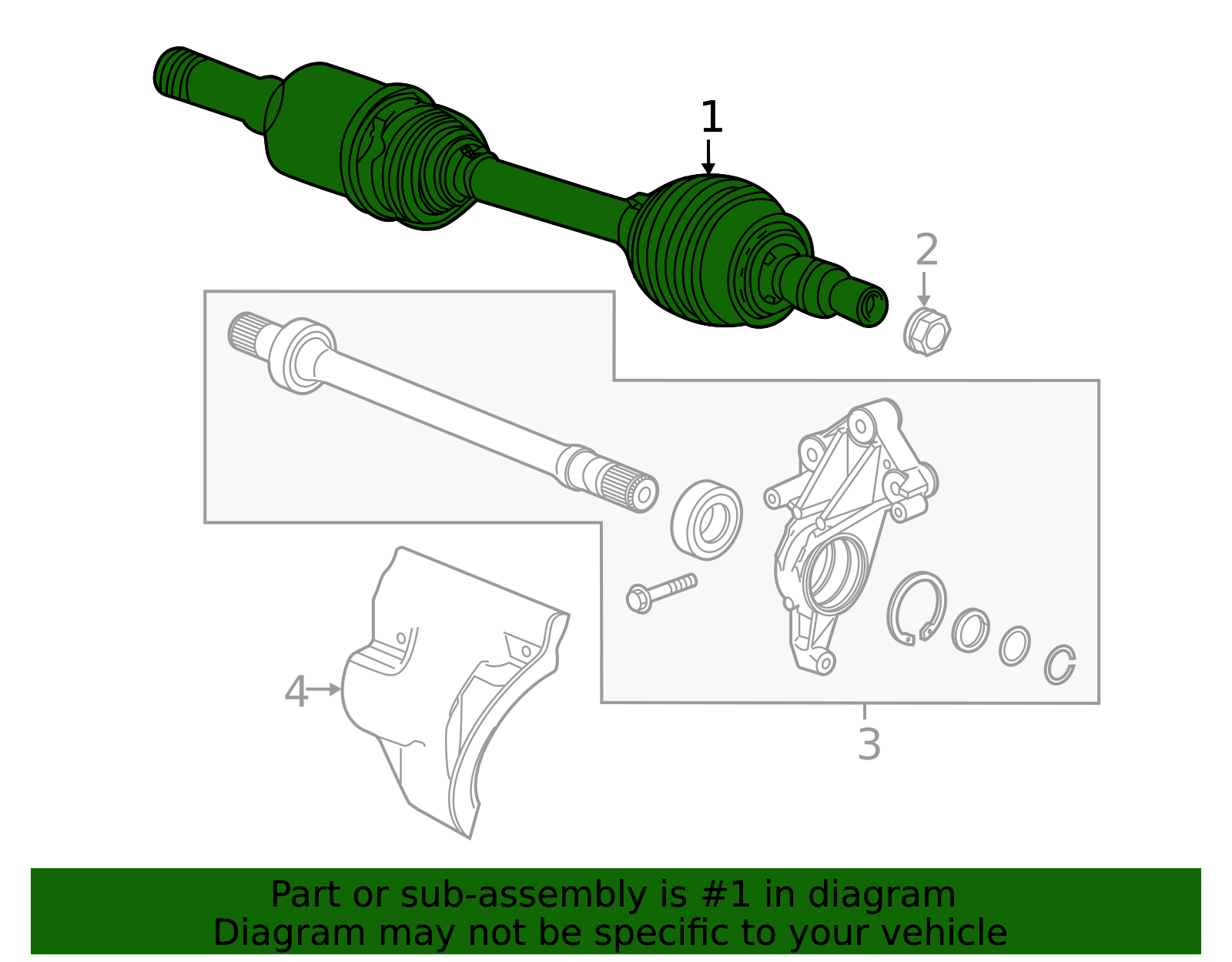 2019-2025 Cadillac XT4 Shaft 42905405 | Applegate Chevrolet Parts
