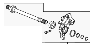 84304678 - : Part# 84304678 Front Wheel Drive Intermediate Shaft for Cadillac: XT4 Image