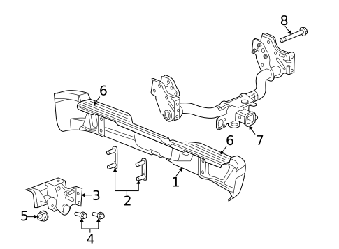 Bumper & Components - Rear for 2011 Ram Dakota #0