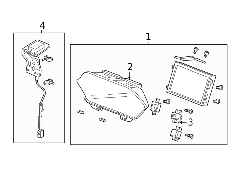 Navigation System Components for 2014 Honda Odyssey #0