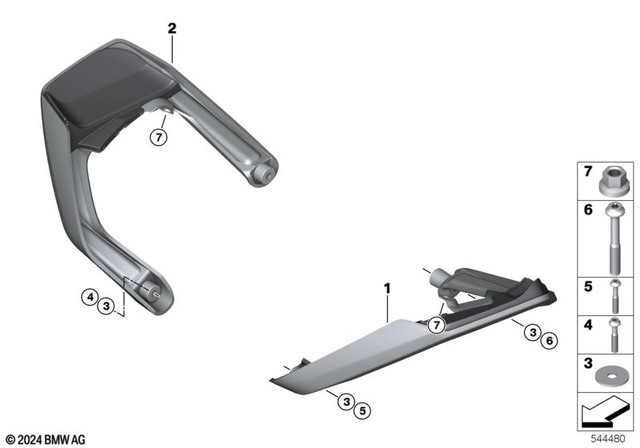 7129907377 - Protection: Screw M8x50 for BMW-Motorrad Image