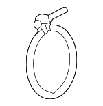 289022T200 - Exhaust: Catalytic Converter Clamp for Genesis: G70, G80, GV70, GV80 | Hyundai: Santa Cruz, Santa Fe, Sonata Image