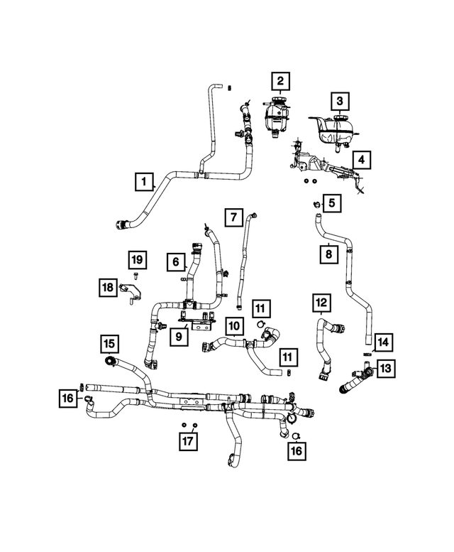 57008907AB - : Heater Core Hose for Mopar Image