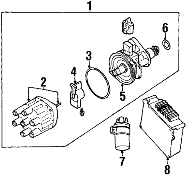 5093360AA - Ignition: Distributor Cap for Mopar Image