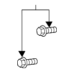 6105050AA - Suspension: Axle Shaft Mount Bolt for Chrysler: 200, Pacifica, Voyager | Dodge: Charger Daytona, Dart | Jeep: Cherokee | Ram: ProMaster 1500, ProMaster 2500, ProMaster 3500, ProMaster EV Image