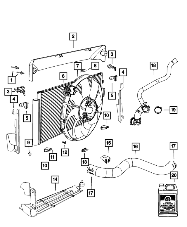 68159598AA - Cooling: Rivet for Mopar Image