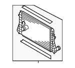 1K0145803CD - Cooling System: Inter-cooler for Volkswagen: Eos, Golf R, GTI, Jetta, Rabbit Image