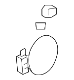 695100W500 - Body: Fuel Door for Hyundai: Santa Fe Image