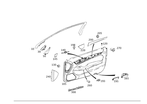 Door Trim for 2012 Mercedes-Benz C 350 #0