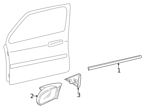 Outside Mirrors for 1999 Mazda 626 #0