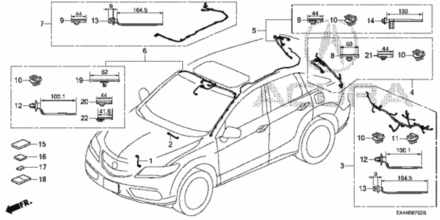Wire Harness (3) for 2013 Acura RDX #0