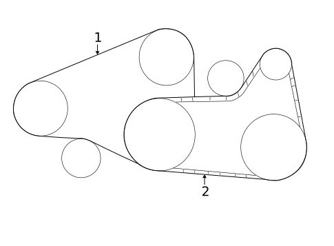 Belts & Pulleys for 1995 Mazda Millenia #0