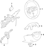 42861752 - Steering: Steering Wheel for Cadillac: XT4 Image