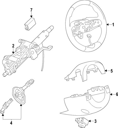 Steering Column for 2017 Cadillac XT5 #1
