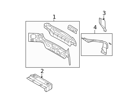 Rear Body for 2011 Dodge Caliber #0