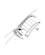 RJ38MF1AB - Interior Trim: Windshield Garnish Molding, Right for Mopar Image image