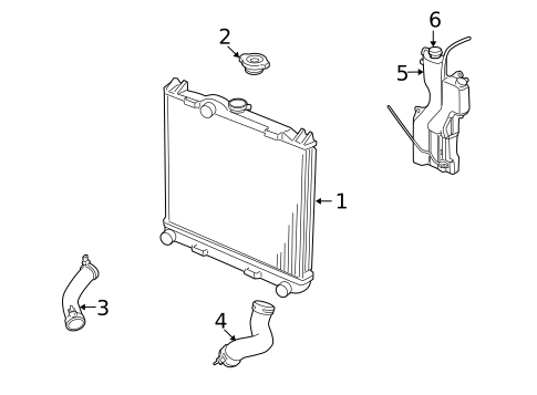 Radiator & Components for 2011 Ram Dakota #1