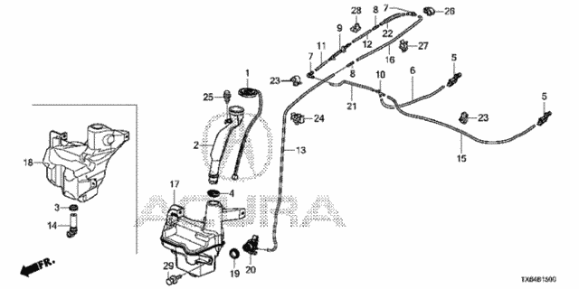 Windshield Washer for 2017 Acura ILX #0