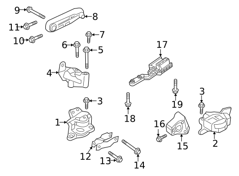 Engine & Trans Mounting for 2023 Volvo XC90 #4