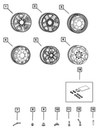 6LN07RXFAB - Wheels: Steel Wheel, Rear for Mopar Image