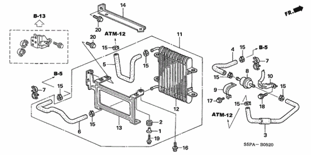 ATF Cooler for 2005 Honda Civic #0