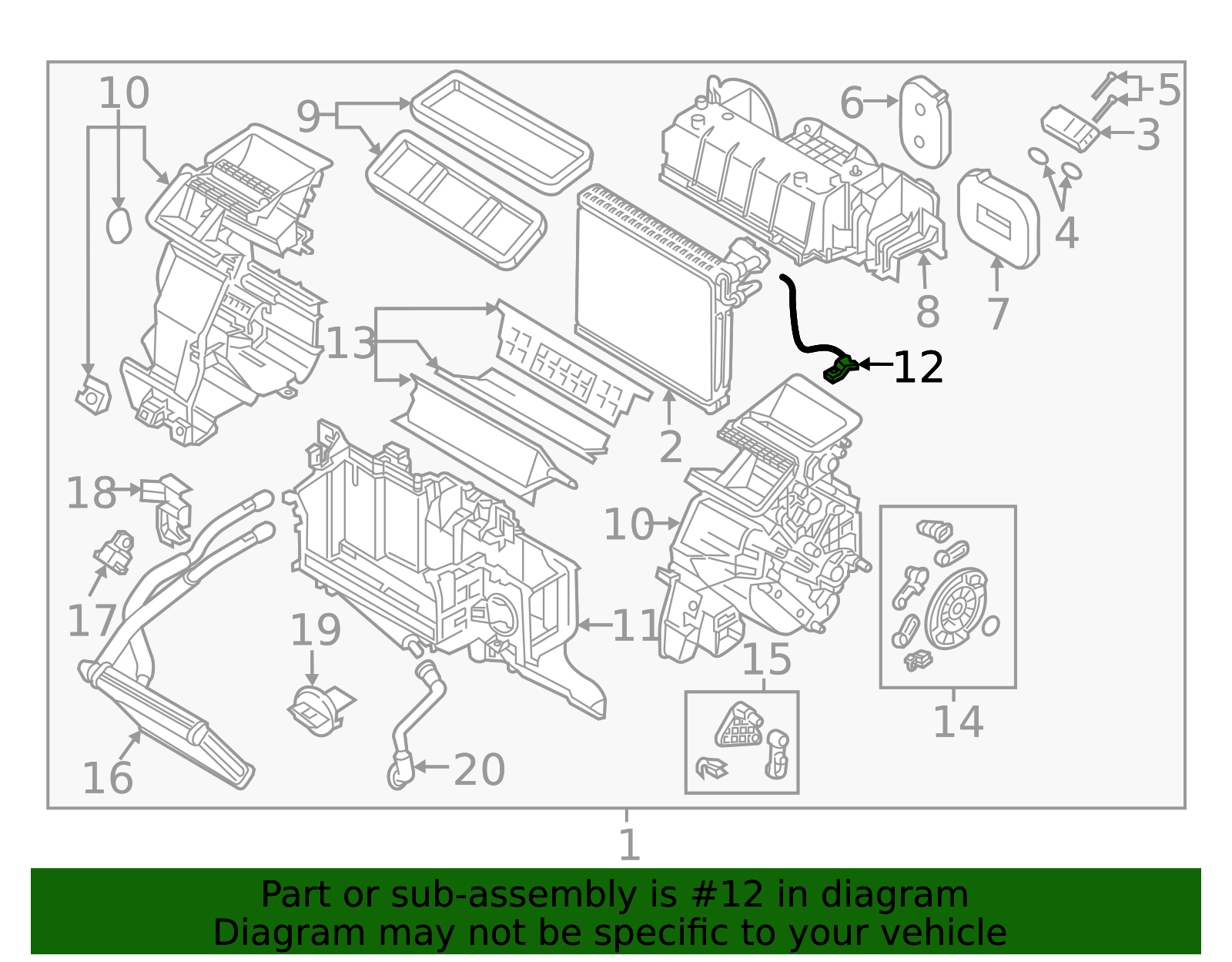 D09W-61-J22 - A/C Evaporator Temperature Sensor - 2016-2021 Mazda