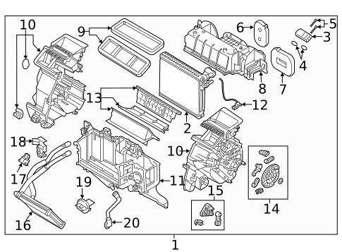 Evaporator & Heater Components for 2021 Mazda CX-3 #0