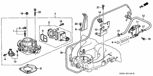 Throttle Body for 1997 Honda Civic #0