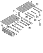 68141708AA - Body Sheet Metal Except Doors: Rear Box Crossmember for Mopar Image