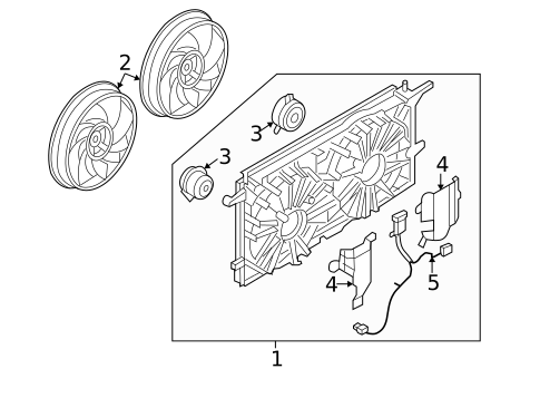 Cooling Fan, Clutch & Motor for 2007 Saturn Relay #0