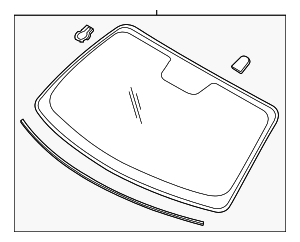 MR3Z6303100A - : Windshield for Ford: Mustang Image