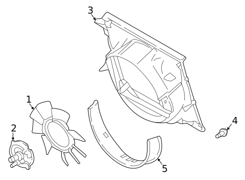 Cooling Fan, Clutch & Motor for 2018 Ford F-350 Super Duty #0