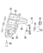 68042788AA - MP3010 Transfer Case: Transfer Case Rear Case for Chrysler: Aspen | Dodge: Durango, Ram 1500 | Ram: 1500 Image