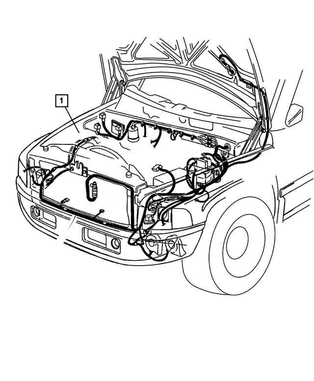 56051319AE - Electrical: Headlamp To Dash Wiring for Mopar Image