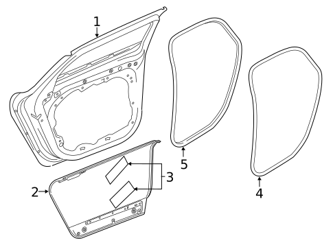 Door & Components for 2025 Volvo V60 #1