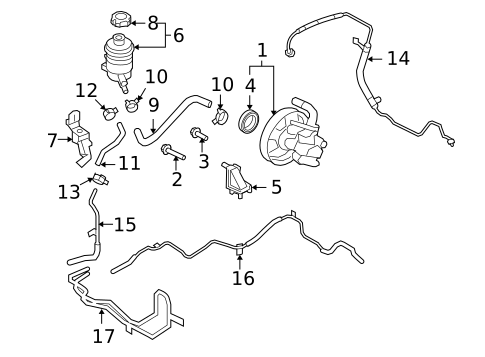 Pump & Hoses for 2010 Kia Optima #0