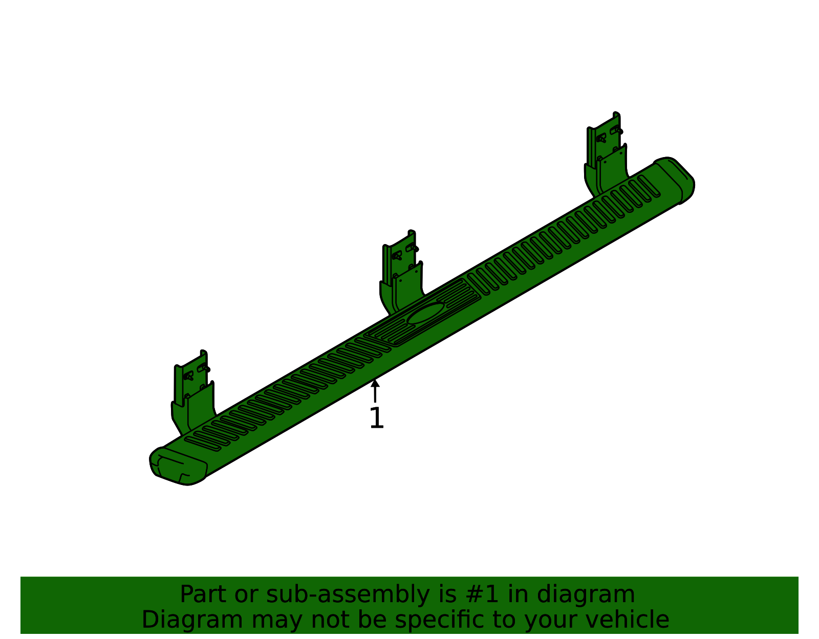 CC3Z-16450-BB - Step Bars, 6in Chromed Aluminum Angular - 2009