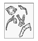 51510XA19A9P - : Inner Quarter Panel Assembly, Drivers  Side for Subaru Image